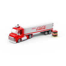 Load image into Gallery viewer, 6-Wide 1950s Cola Delivery Semi Truck Instructions
