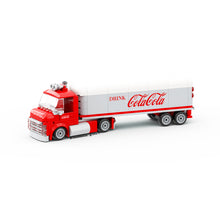 Load image into Gallery viewer, 6-Wide 1950s Cola Delivery Semi Truck Instructions