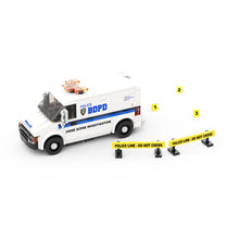 Load image into Gallery viewer, Police Crime Scene Investigation Van (6-Wide) Instructions