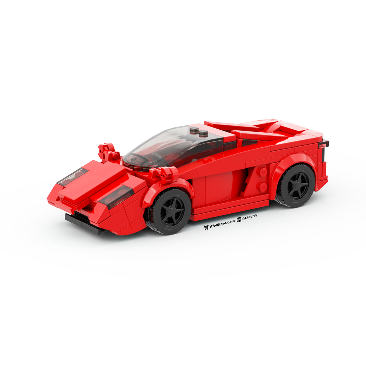 ARedLEGO6WideSportsCarFerrariL