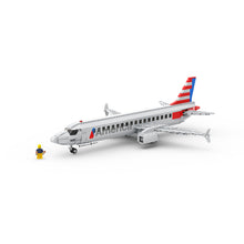 Load image into Gallery viewer, America Airline Passenger Plane (Minifig Scale) Instructions