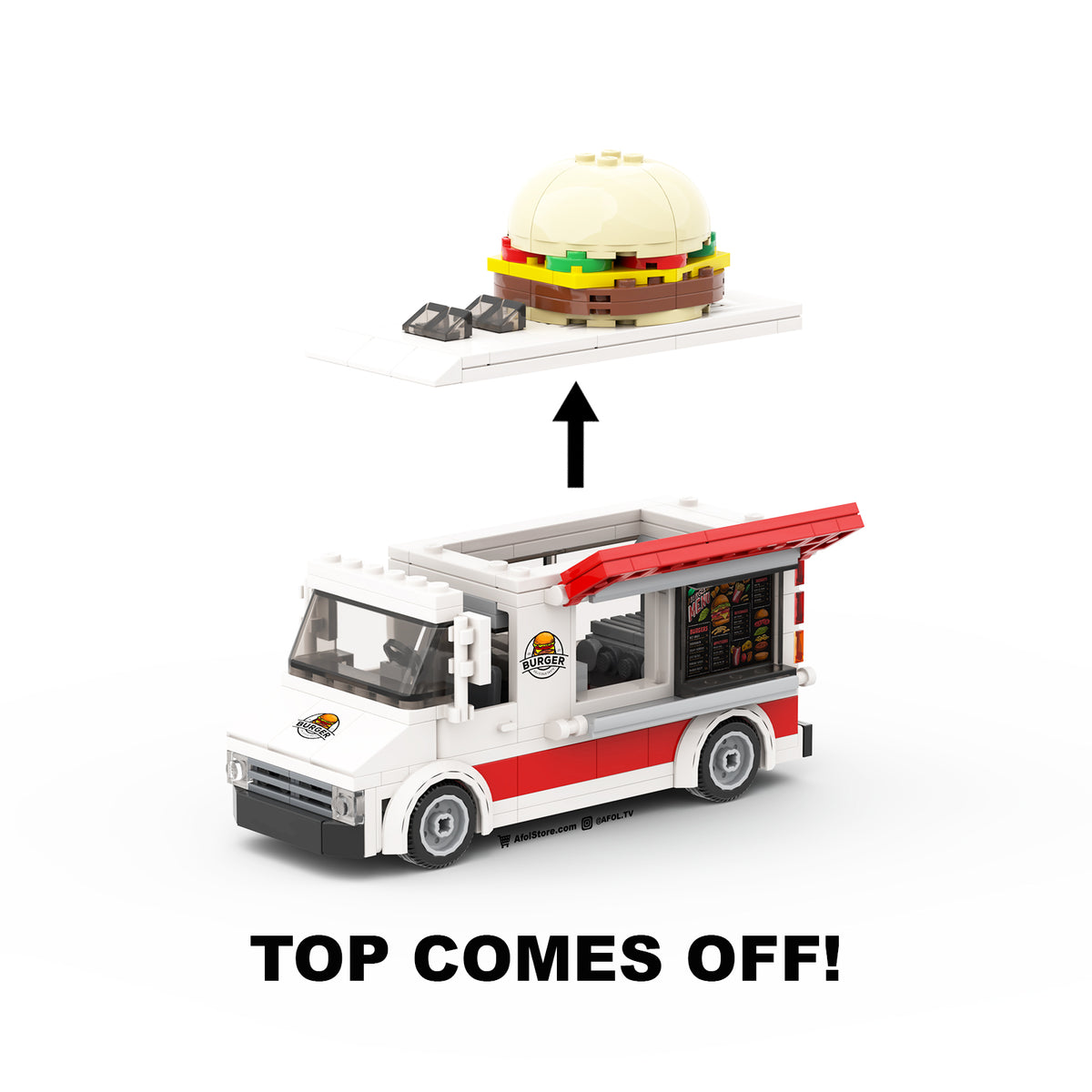 Burger best sale truck lego