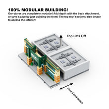 Load image into Gallery viewer, Modular Store Interior Section Instructions
