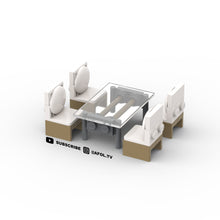Load image into Gallery viewer, Modern Glass Dining Table & Chairs Instructions