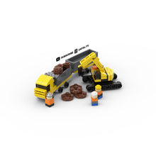 Load image into Gallery viewer, Micro Double Dump Truck & Heavy Construction Excavator Instructions