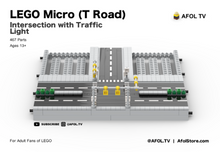 Load image into Gallery viewer, Micro T Road Section (4 Lanes) Instructions