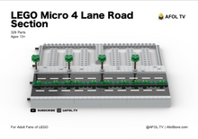 Load image into Gallery viewer, Micro Road Section (4 Lanes) Instructions