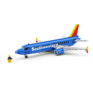 Southwestern Passenger Airplane (Minifig Scale) Instructions