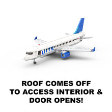 Load image into Gallery viewer, Large Unite Airlines Passenger Airplane Instructions