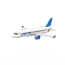 Load image into Gallery viewer, Large Unite Airlines Passenger Airplane Instructions