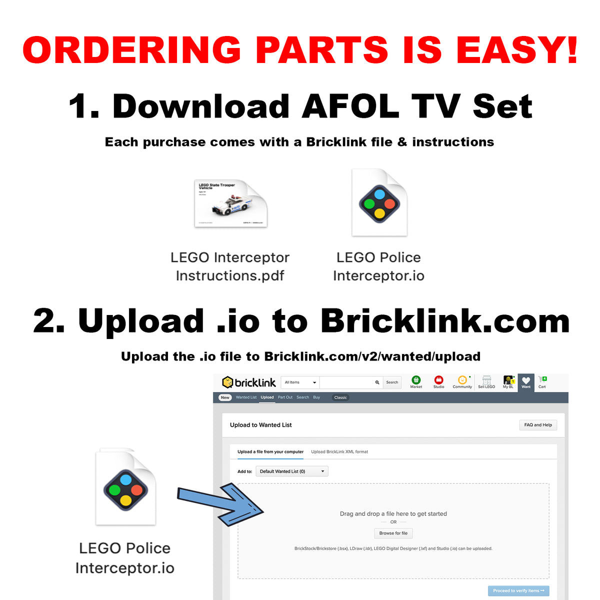 Traffic Enforcement Cop Car Instructions – AFOL TV