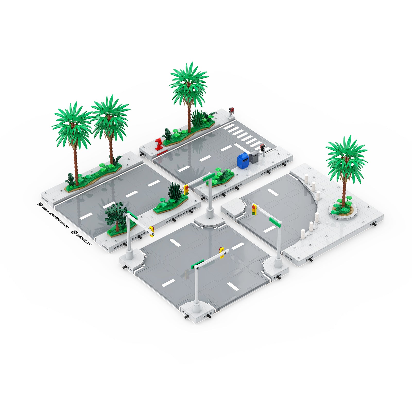 マイケル・ルー　２点セット Deluxe Modular Road Instructions BUNDLE – AFOL TV