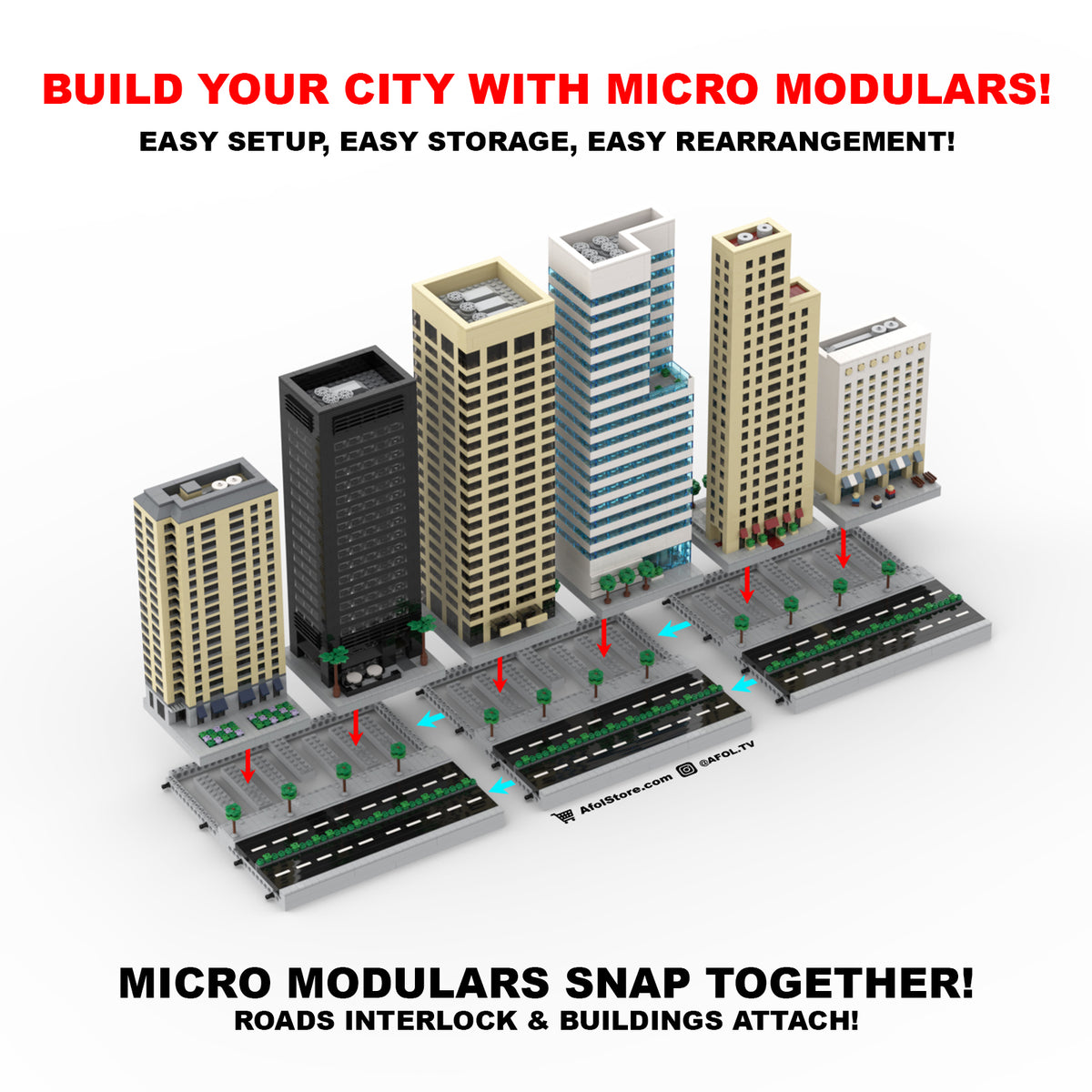 Micro (Modular) Office Tower & Cafe Instructions – AFOL TV