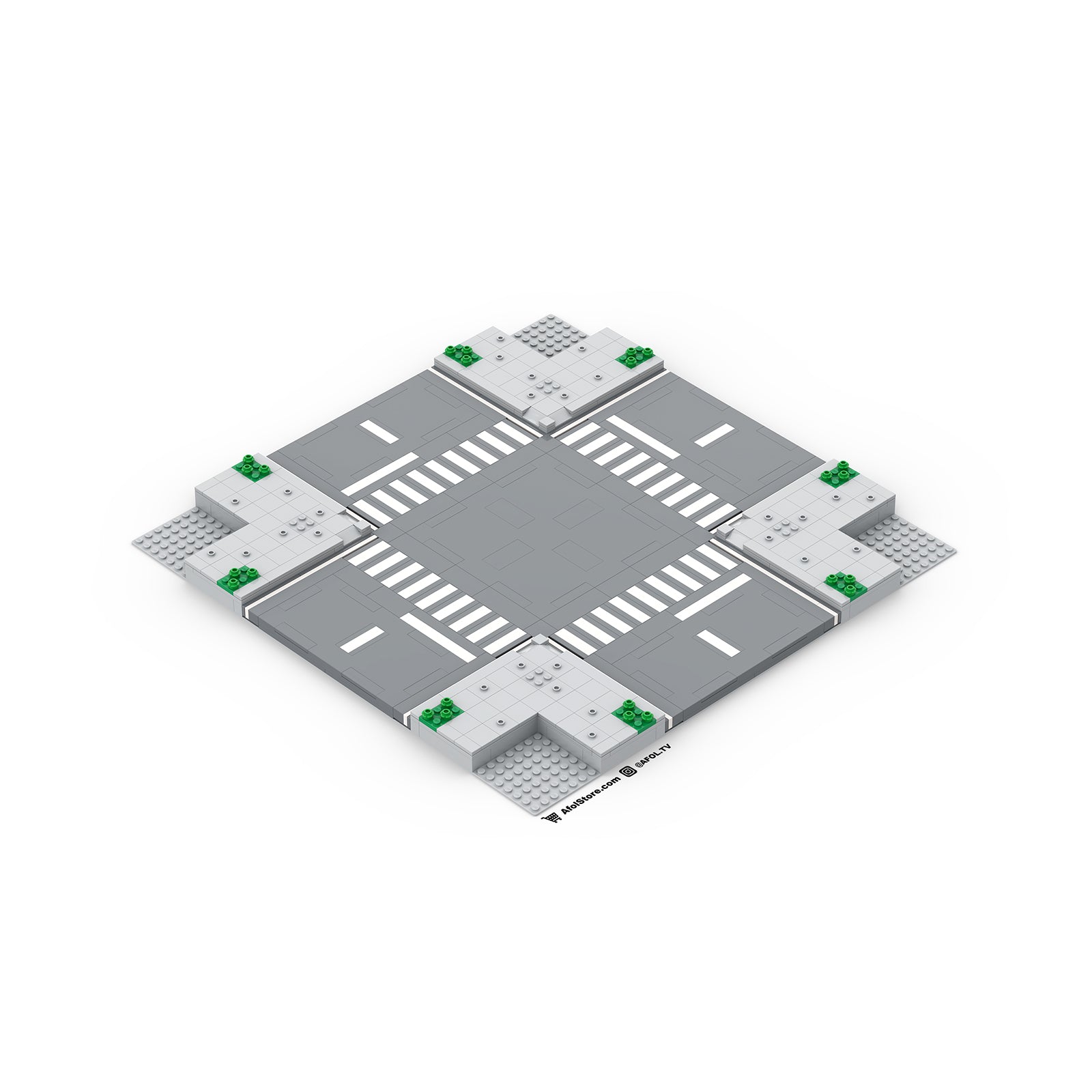 Road Plate 4 Way Intersection 48x48 Instructions