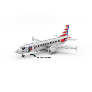 America Airline Passenger Plane (Minifig Scale) Instructions