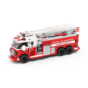 6-Wide Detailed Fire Ladder Truck Instructions