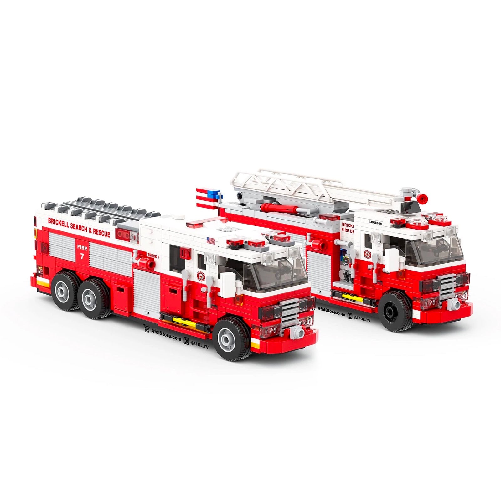 Politibetjent Græsse Hav 6-Wide Fire Truck BUNDLE Instructions – AFOL TV