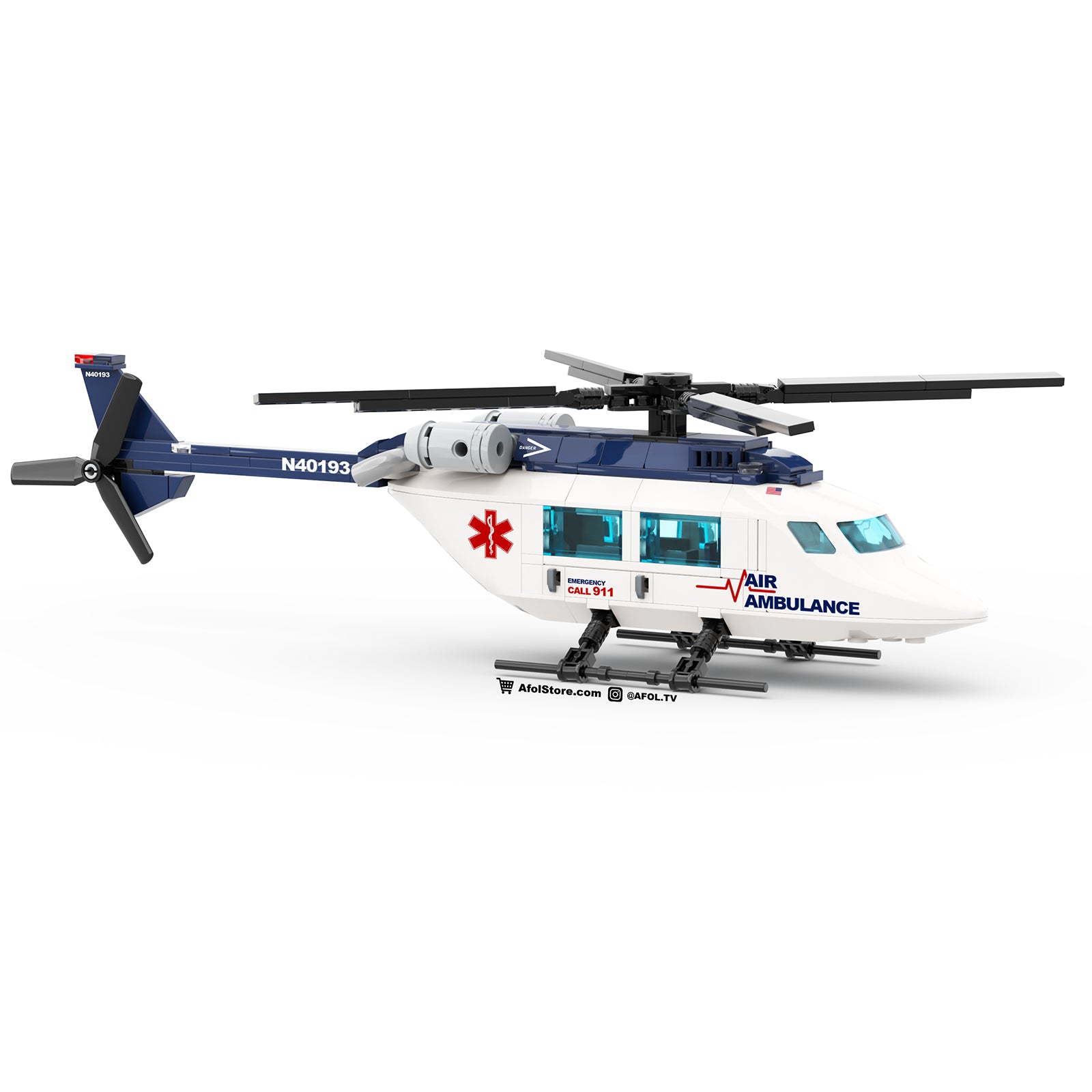 Medical Helicopter Instructions AFOL