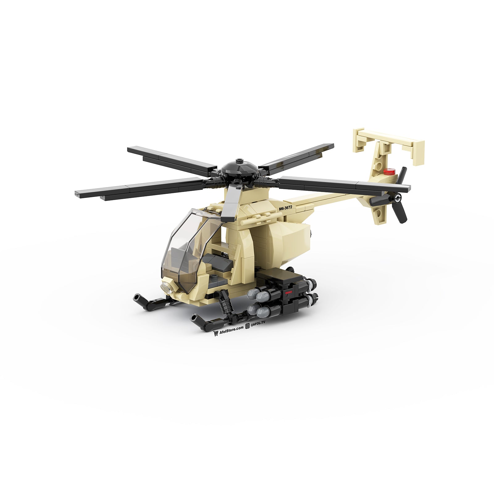 Small Lego Helicopter Little Bird Helicopter Instructions [Desert