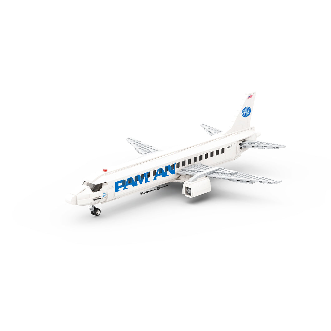 Pan Am Passenger Jet (Minifig Scale) Instructions