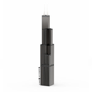 Sears Willis Tower (Minifig Scale) Instructions