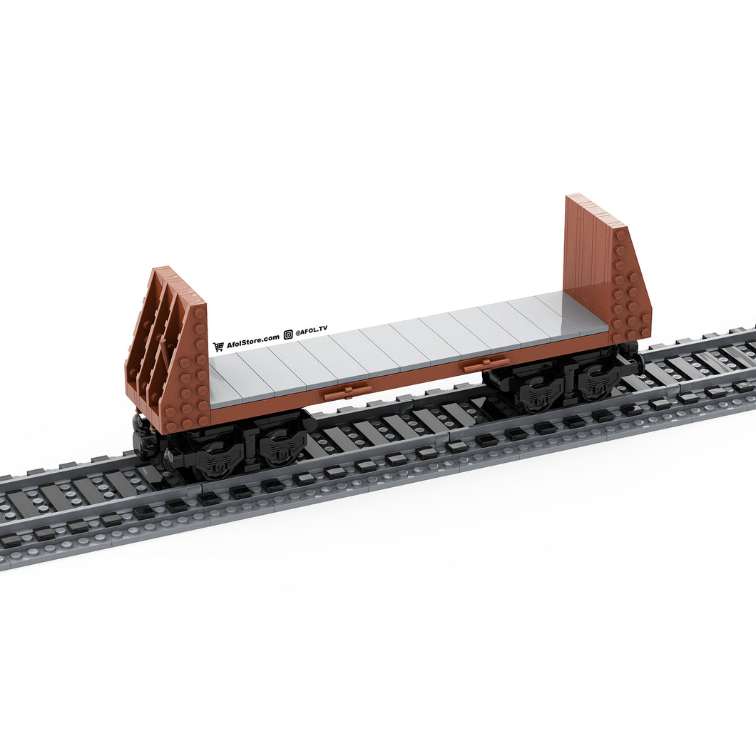 6 Wide Flat Car Instructions (Brown)