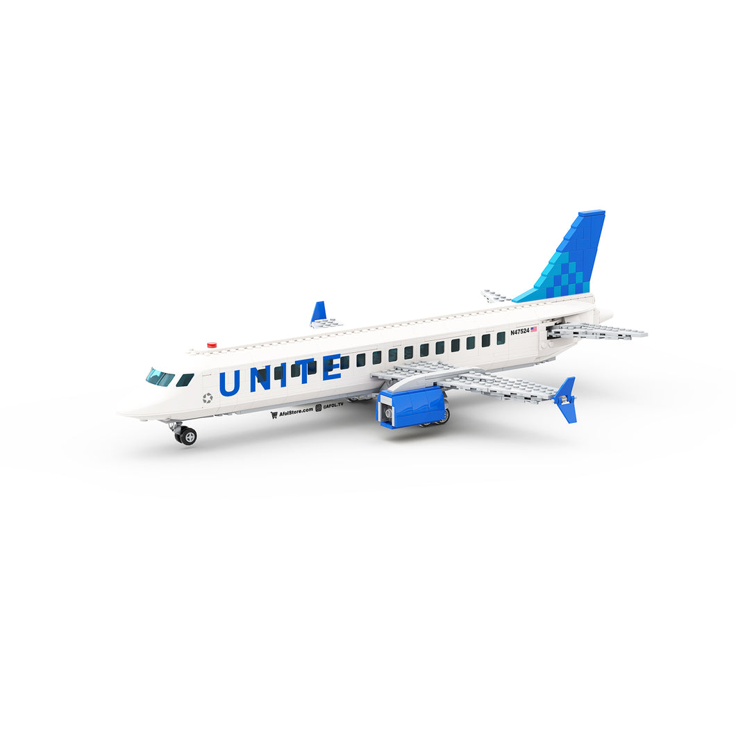 Unite Airlines Jet Airplane Instructions