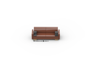 Midcentury Modern 'Leather' Couch Instructions (Sloped Back)